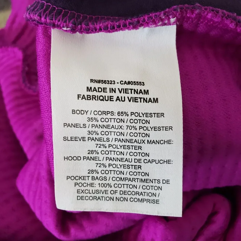 Nike Jacket Size Medium Sportswear City Ready Tech Purple Full Zip C19432-525
